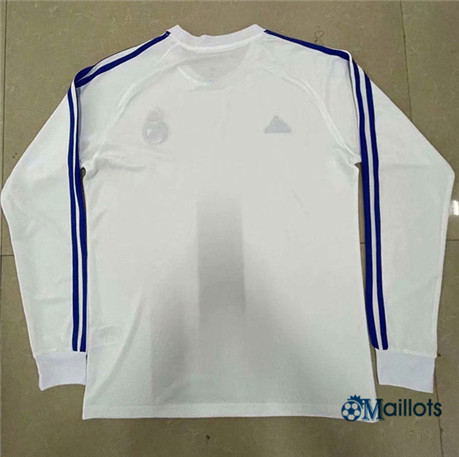 Grossiste Maillot Foot Real Madrid Manche Longue Blanc 2021-2022