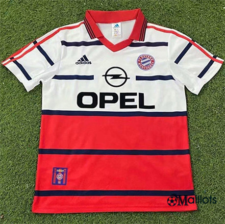 Grossiste Maillot sport Vintage Bayern Munich Exterieur 1998-00