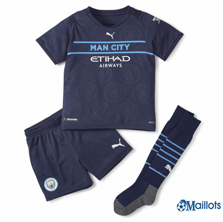 Grossiste Maillot foot Manchester City Enfant Third 2021-2022