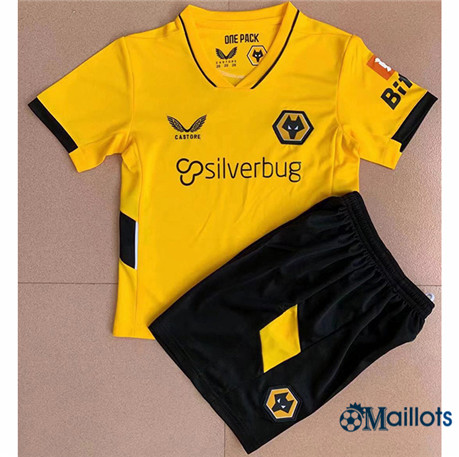 Grossiste Maillot foot Wolverhampton Enfant Domicile 2021-2022