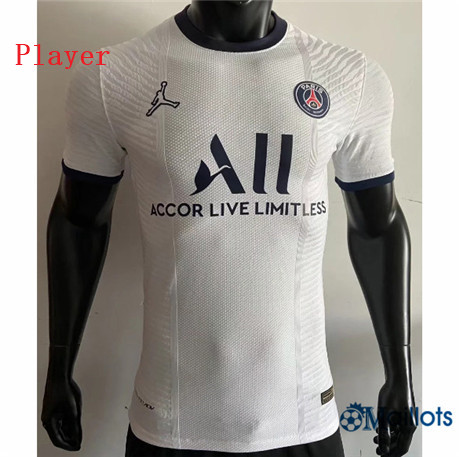 Grossiste Maillot foot Player Version PSG Blanc 2021-2022