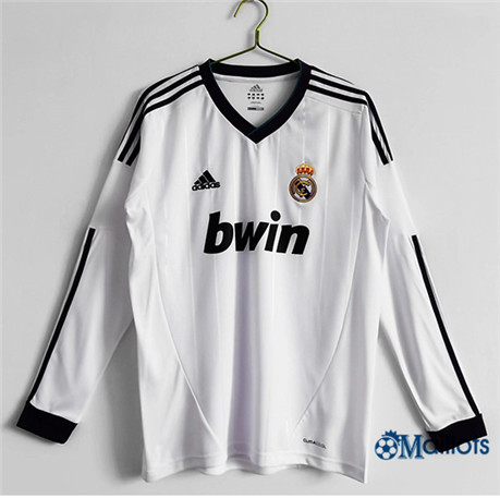 Grossiste Maillot foot sport Rétro Real Madrid Domicile Manche Longue 2012-13