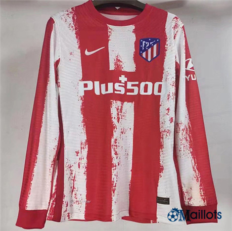 Grossiste Maillot Foot Player Atletico Madrid Domicile Manche Longue 2021 2022