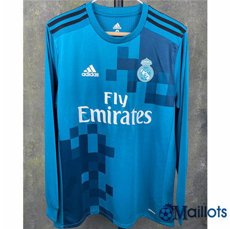 Grossiste Maillot Foot Sport Vintage Real Madrid Third Manche Longue 2017-18