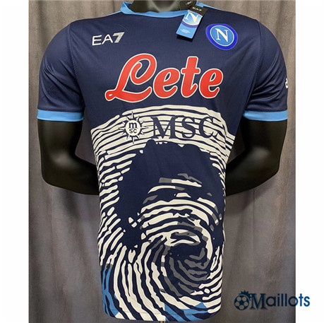 Grossiste Maillot Foot Player Naples special edition Bleu 2021 2022