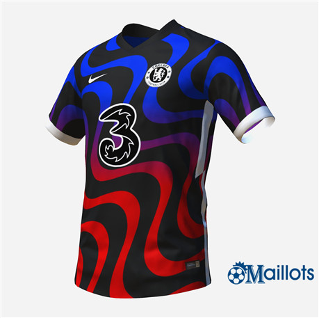 Grossiste Maillot Foot Chelsea Concept Bleu/Rouge 2021-2022