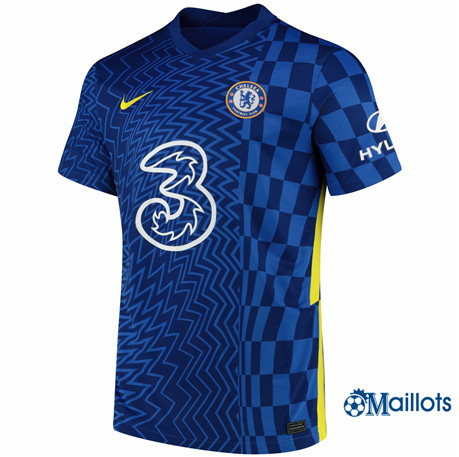 Grossiste Maillot de football Chelsea Domicile Bleu 2021-2022
