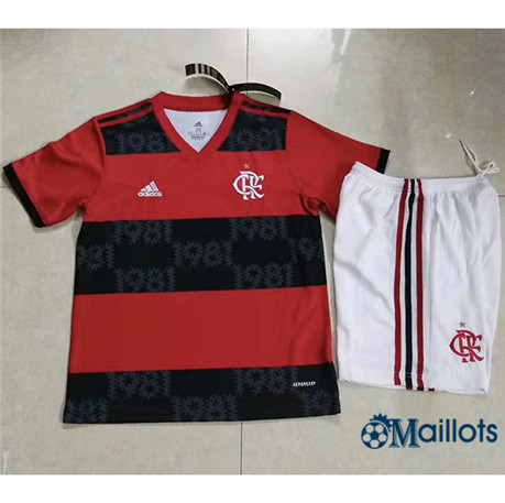 Grossiste Ensemble Maillot foot Flamengo Enfant Domicile 2021-2022