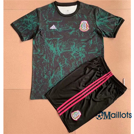 Grossiste Ensemble Maillot foot Mexique Enfant Training Vert 2021-2022