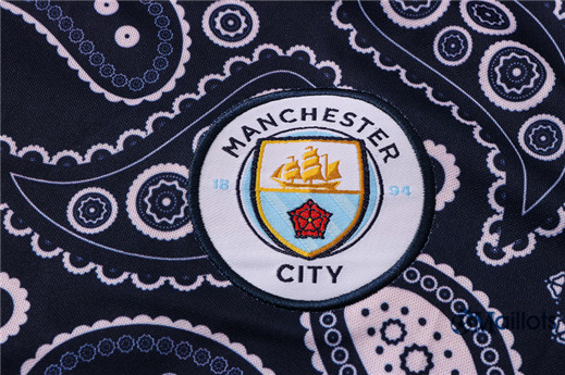 Entraînement POLO Manchester City et Pantalon Ensemble Training Bleu Marine 2021-2022
