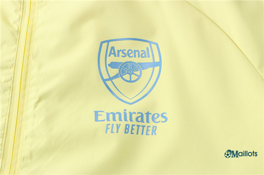 Coupe vent Arsenal Foot Homme Jaune 2021-2022