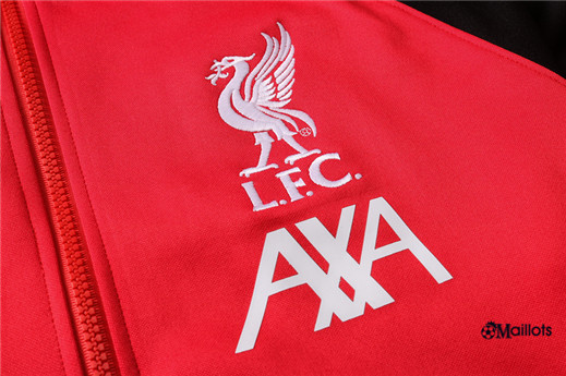 Veste Survetement Liverpool Foot Homme à Capuche Rouge 2021-2022