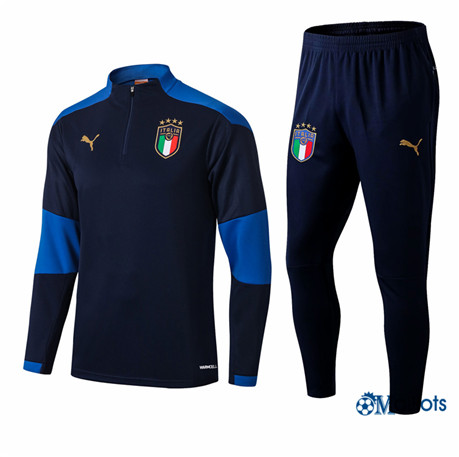 Grossiste Survetement Italie Foot Homme Bleu Marine 2021-2022