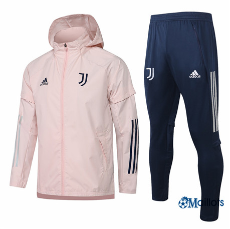 Grossiste Coupe vent Juventus Foot Homme Rose 2021-2022