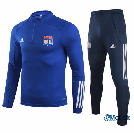 Grossiste Survetement Lyon Foot Homme Bleu Marine 2021-2022