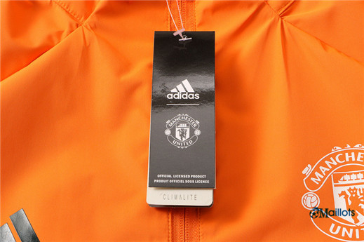 Coupe vent Manchester United Foot Homme Orange 2021-2022