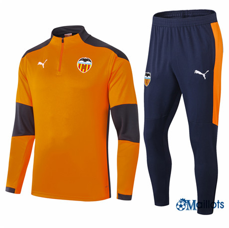 Grossiste Survetement Valence Foot Homme Orange 2021-2022