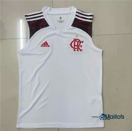 Grossiste Maillot foot Flamengo vest Exterieur Blanc 2021 2022