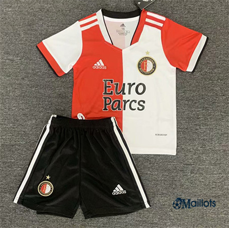Grossiste Maillot foot Feyenoord Enfant Domicile 2021 2022