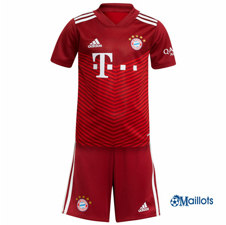 Grossiste Maillot foot Bayern Munich Enfant Domicile 2021 2022