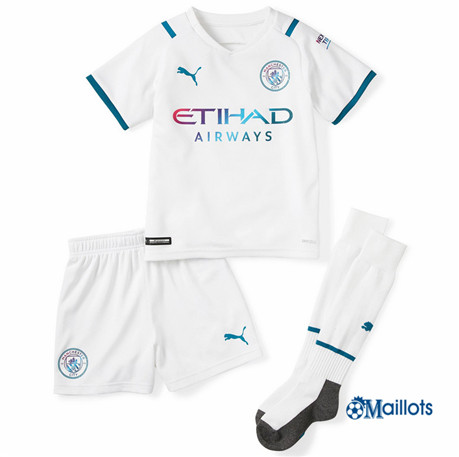 Grossiste Maillot foot Manchester City Enfant Exterieur 2021 2022