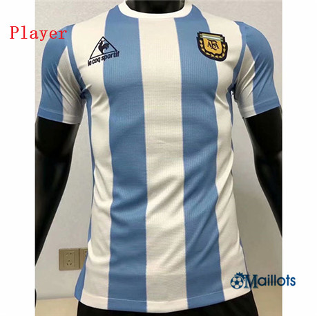 Grossiste Maillot foot Player Argentine Domicile 1986