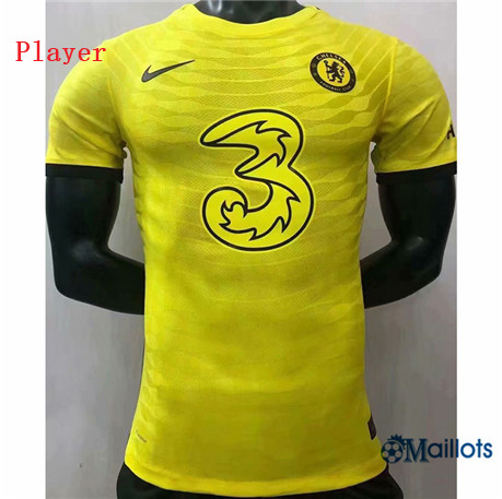 Grossiste Maillot foot Player Chelsea Jaune 2020 2021