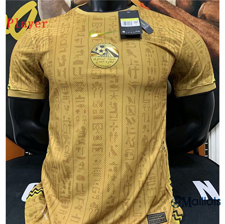 Grossiste Maillot foot Player Egypte Jaune 2020 2021