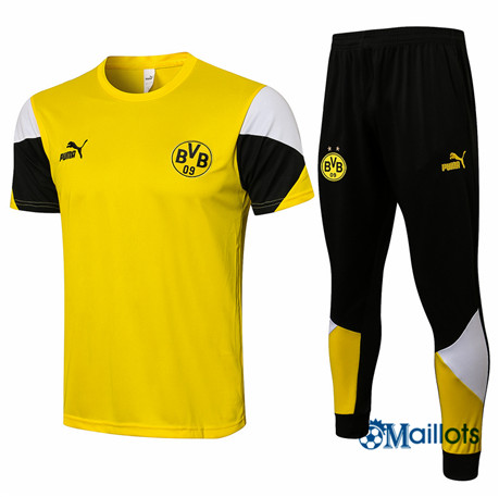 Grossiste Maillot Entraînement Borussia Dortmund et Pantalon Ensemble Training Jaune 2021 2022