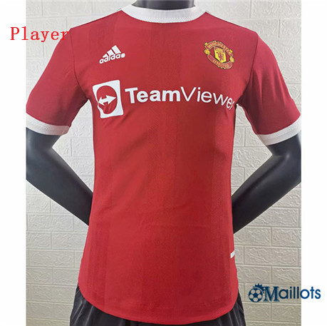 Grossiste Maillot foot Player Manchester United Domicile 2021 2022