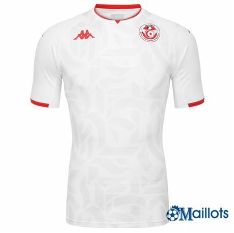 Grossiste Maillot Foot Tunisie Exterieur Blanc 2021
