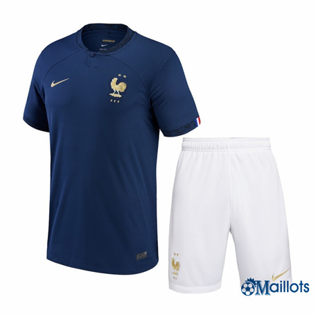 Grossiste Maillot foot France Domicile Enfant 2022-2023 om8071