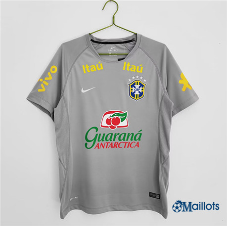 omaillots Maillot foot Brésil Gris 2022-2023 Original