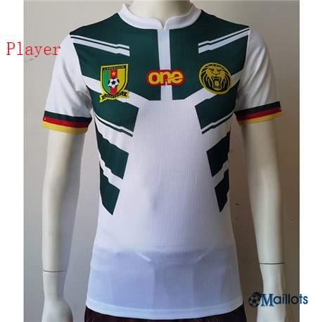 omaillots: Grossiste maillot foot Cameroun Player Exterieur Blanc 2022 2023 Outlet