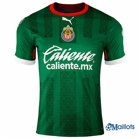 omaillots Maillot foot Chivas Special Vert 2022-2023 discout