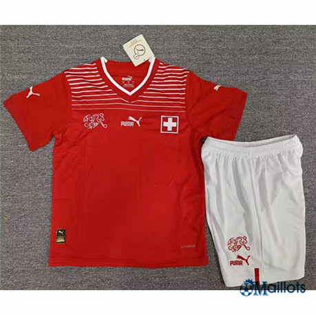 omaillots Maillot foot Suisse Enfant Domicile 2022-2023 shopping
