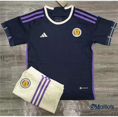 omaillots Maillot foot Écosse Enfant Bleu 2022-2023 Flocage