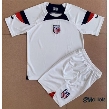 omaillots Maillot foot États-Unis Enfant Domicile 2022-2023 discout