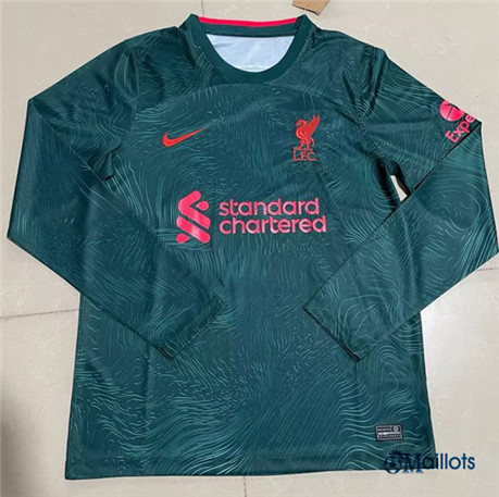 omaillots: Grossiste maillot foot FC Liverpool Third Manche Longue 2022 2023 Eshop