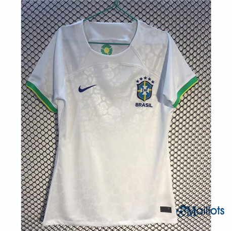 omaillots Maillot foot Brésil Femme Blanc/Vert 2022-2023 discout