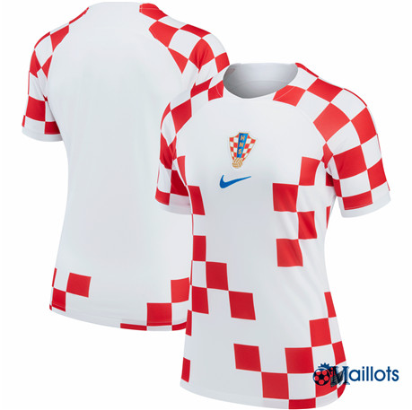omaillots Maillot foot Croatie Femme Domicile 2022-2023 discout