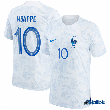 omaillots: Grossiste maillot foot France Exterieur Mbappe 10 2022 2023 Outlet