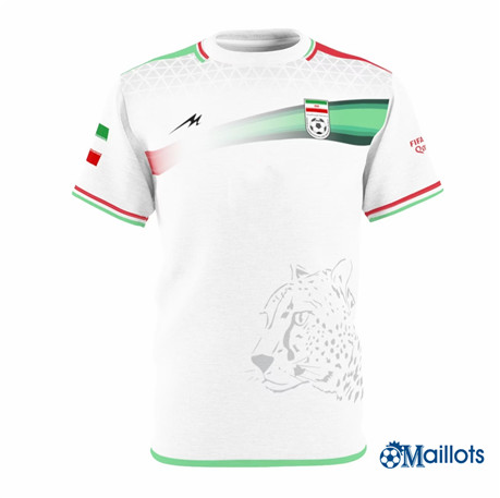 omaillots Maillot foot Iran Domicile 2022-2023 discout