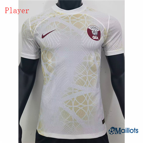 omaillots Maillot foot Qatar Player Exterieur 2022-2023 Original