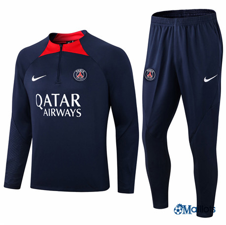 omaillots: Ensemble maillot Survetement foot Paris PSG Enfant & Junior Bleu 2022 2023 Outlet