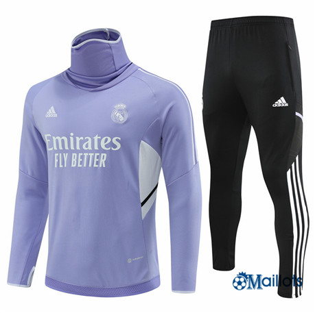 omaillots: Ensemble maillot Survetement Real Madrid Foot Homme Pourpre 2022 2023 Chinois