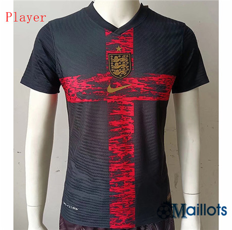 Grossiste omaillots Maillot Foot Player Angleterre Noir/Rouge Coupe du Monde 2022 2023