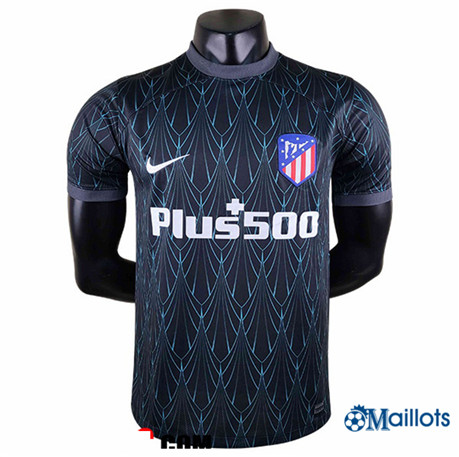 Grossiste omaillots Maillot Foot Training T-Shirts Atletico Madrid Noir 2022 2023