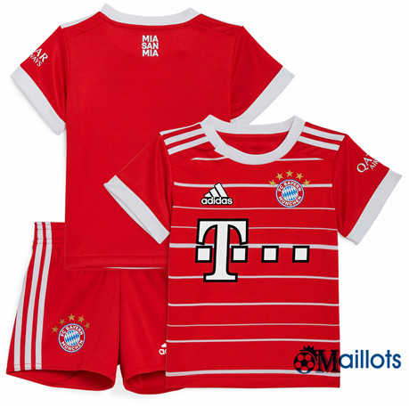 Grossiste omaillots Maillot Foot Bayern Munich Enfant Domicile 2022 2023