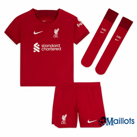 Grossiste omaillots Maillot Foot Liverpool Enfant Domicile 2022 2023